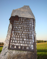 Żabin, upamiętnienie walk w II wojnie światowej 