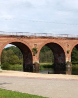 Karlino, most linii 404 nad Radwią