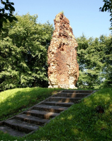 Ruiny zamku Wedlów na Wzgórzu Zamkowym.