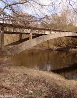 Karlino, most klejowy nieczynnej linii wąskotorowej 