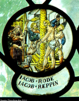 Biczowanie Pana Jezusa, fundatorzy Jacob Rode i Jacob Reppin
