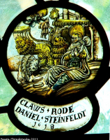 Daniel w jaskini lwów, fundatorzy Claus Rode i Daniel Steinfeldt