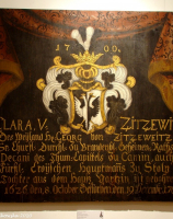 Epitafium Clary von Zitzewitz, 1704r.