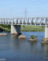 Stalowy most kolejowy nad Dziwną, linia 401