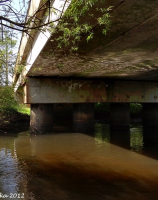 Dunowo, most kolejowy nad Radwią