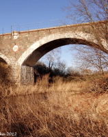 Złocieniec, most kolejowy nieczynnej linii nr 410 Grzmiąca - Kostrzyn