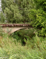 5.	Łęczenko, most nad ciekiem,  wąskotorówka