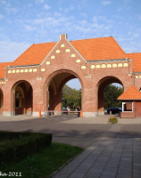 Szczecin, cmentarz centralny, brama główna 