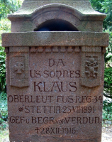 Poległy w I wojnie światowej Klaus Meyer