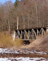 Wodnica, most kolejowy nad Słupią 