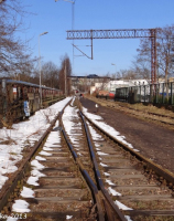 Ustka, most kolejowy nad rzeką Słupią 