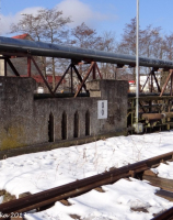 Ustka, most kolejowy nad rzeką Słupią