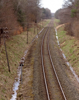 Brzeźnica, linia kolejowa nr 405 Ustka – Piła