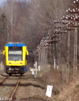 Brzeźnica, linia kolejowa nr 405 Ustka – Piła