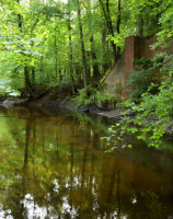 Barnówko, most nad Myślą linii Barnówko - Więcław