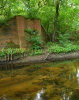 Barnówko, most nad Myślą linii Barnówko - Więcław