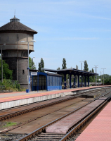 Kolejowa wieża ciśnień na stacji Kostrzyn