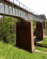 Krępa Krajeńska, most linii 403 nad Płociczną