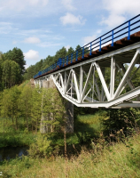 Nowa Studnica, most linii 403 nad Korytnicą
