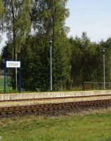 Domisław, przystanek kolejowy, linia 210
