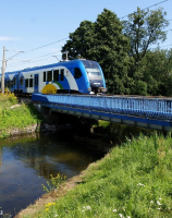 Szczecin Dąbie, linia 401, most nad Płonią
