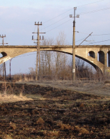 Białogard, most wąskotorówki nad linią 404 i Parsętą